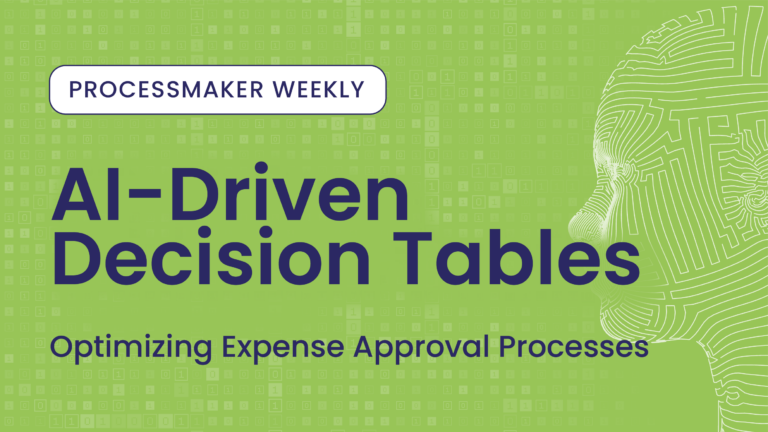 ProcessMaker Weekly : Tables de décision pilotées par l'IA : Optimiser les processus d'approbation des dépenses