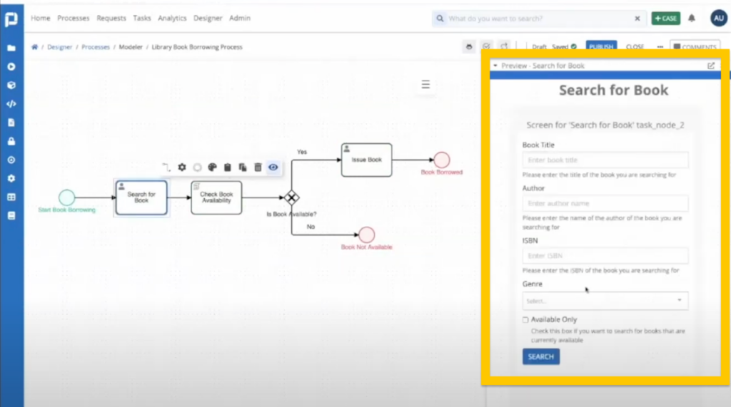 generative ai process creation for forms and screens