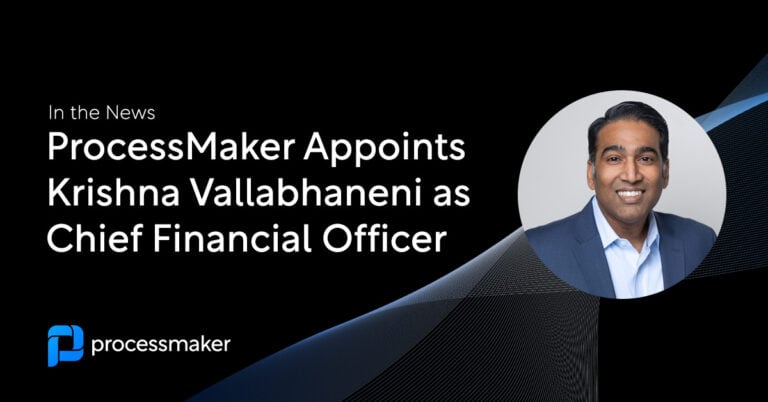 krishna vallabhaneni est nommé directeur financier de processmaker