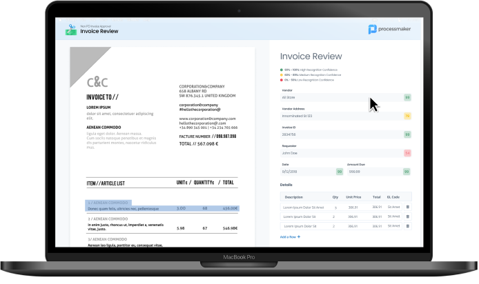 ProcessMaker Invoice Approval